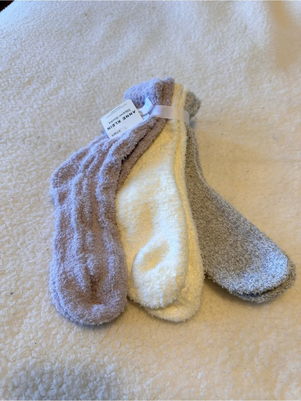 Anne Klein Plush Slipper Socks